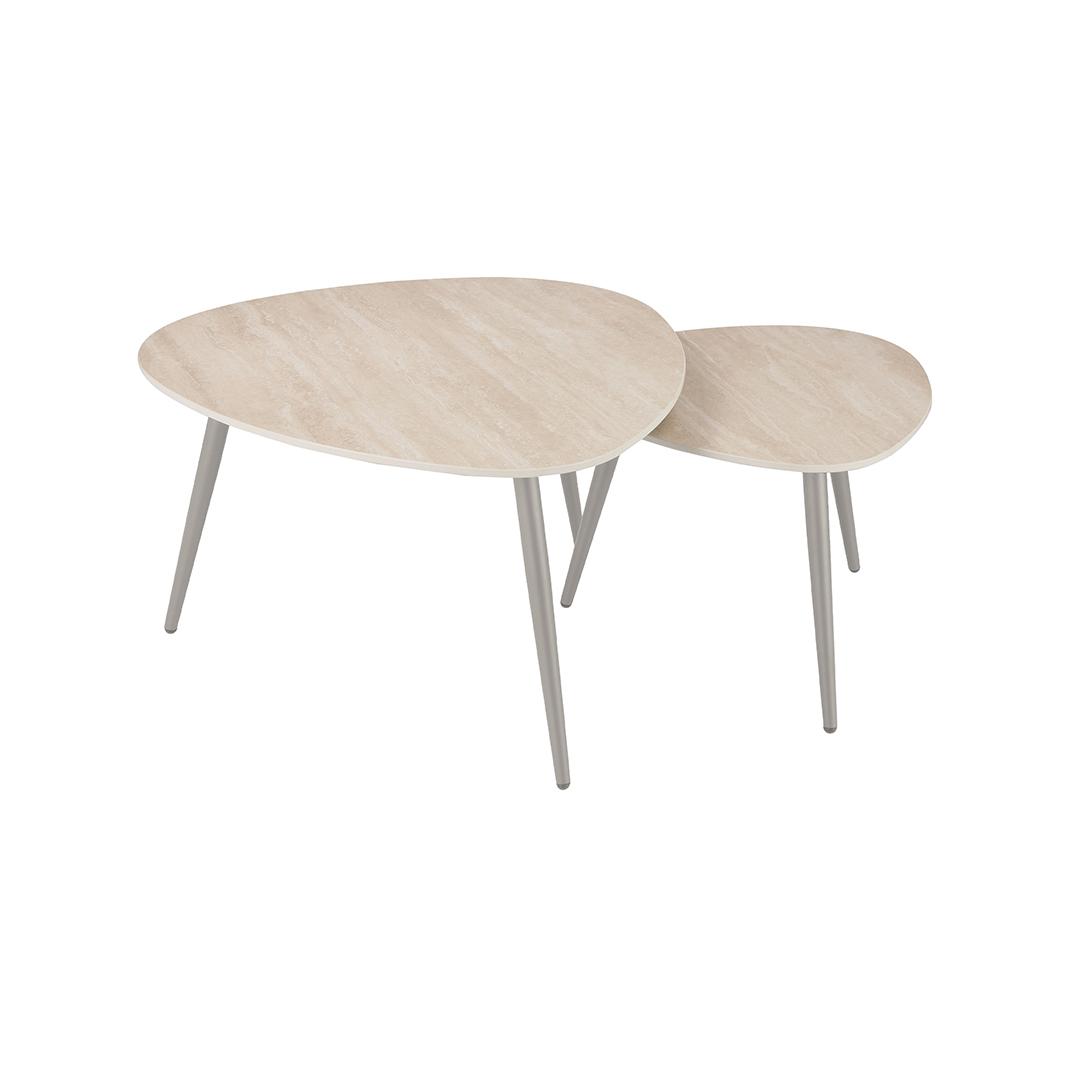  Salontafel Alba - Naturel - Metaal - 84 cm afbeelding 3