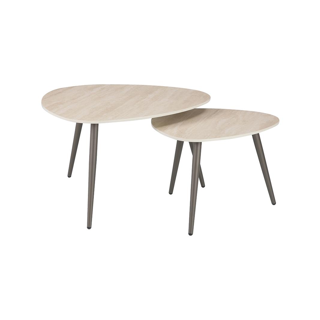  Salontafel Alba - Naturel - Keramiek - 84 cm afbeelding 1