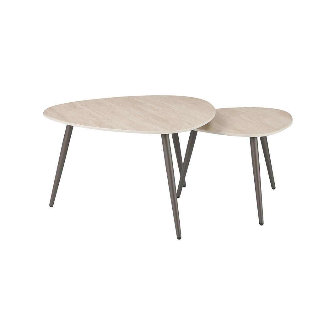  Salontafel Alba - Naturel - Keramiek - 84 cm afbeelding 2