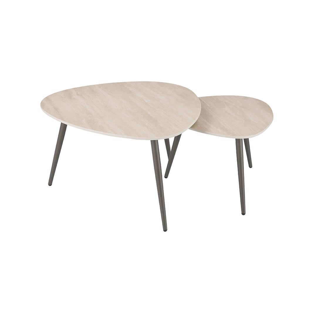  Salontafel Alba - Naturel - Keramiek - 84 cm afbeelding 3