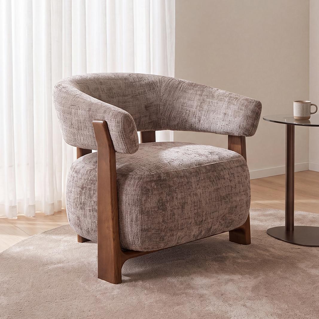  Fauteuil Nice - Taupe - Cremona - One Size afbeelding 1