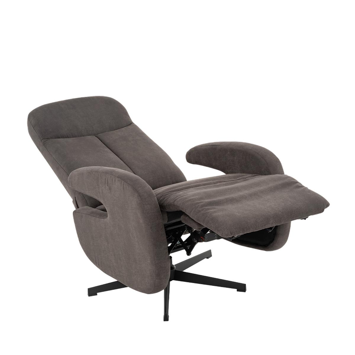  Fauteuil Esbjerg - Antraciet - Micro Suede - Manueel Verstelbaar afbeelding 3