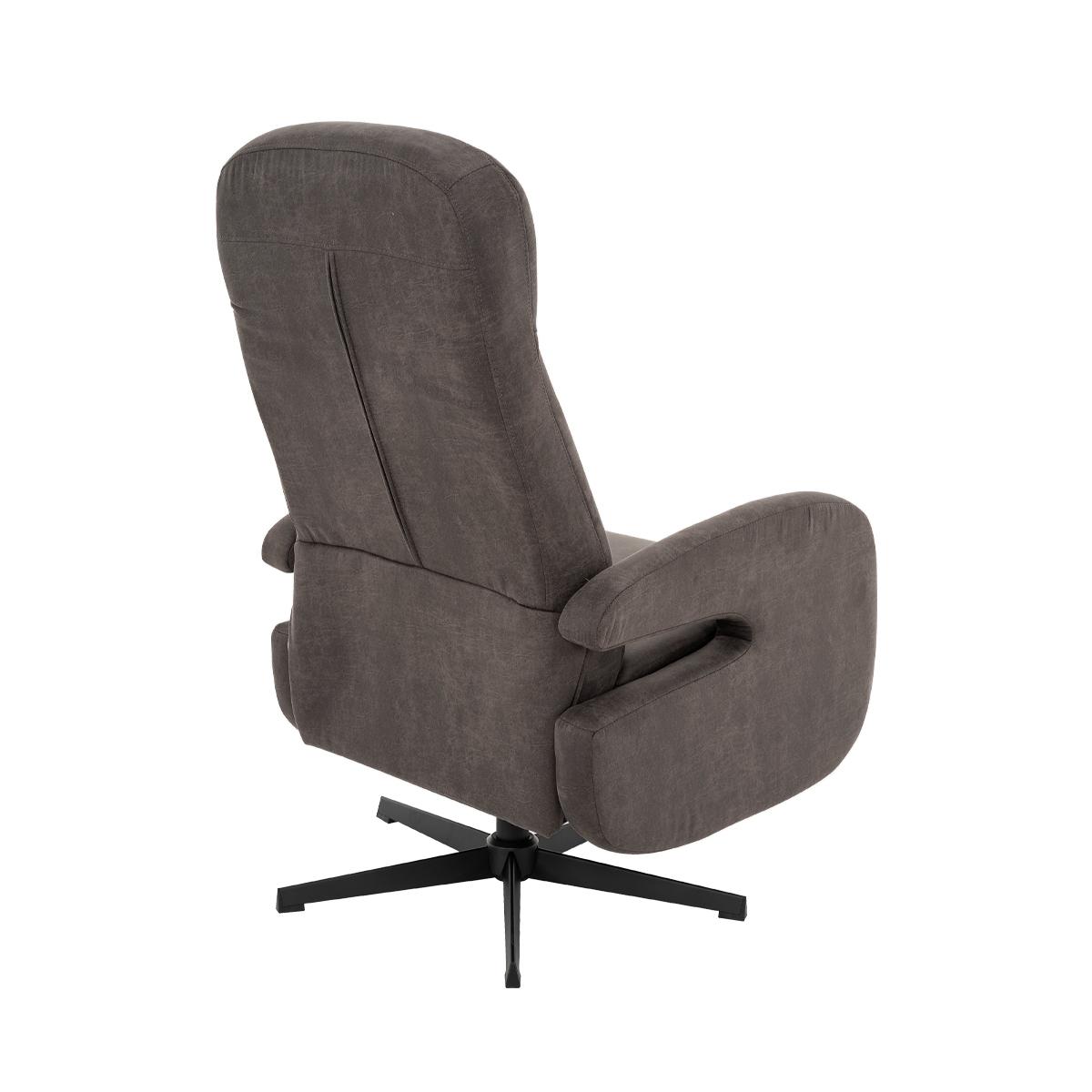  Fauteuil Esbjerg - Antraciet - Micro Suede - Manueel Verstelbaar afbeelding 5