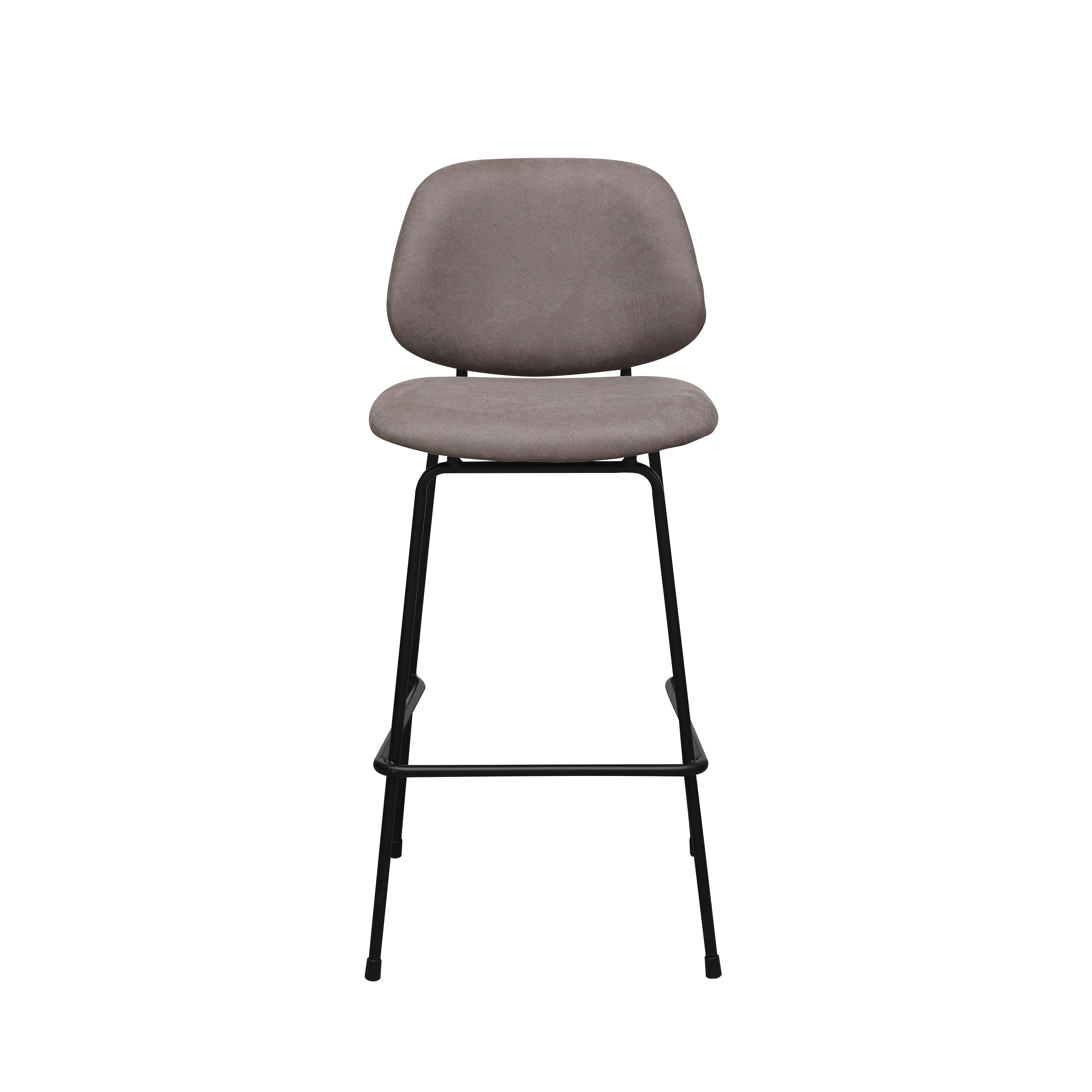  Barkruk Bello - Taupe - Micro Suede - Hoog afbeelding 1