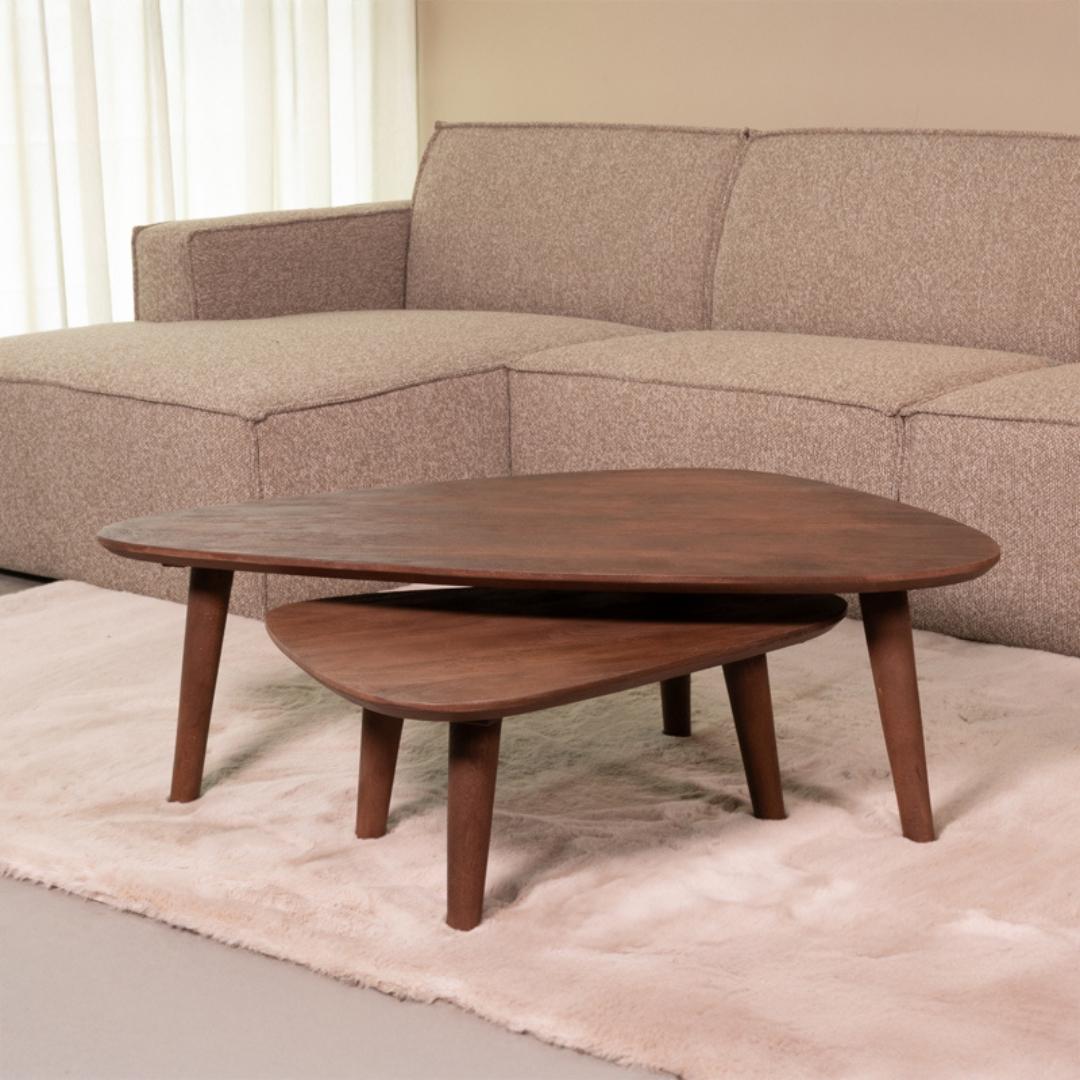  Salontafel Gregg - Espresso - Mangohout - 110 cm afbeelding 1