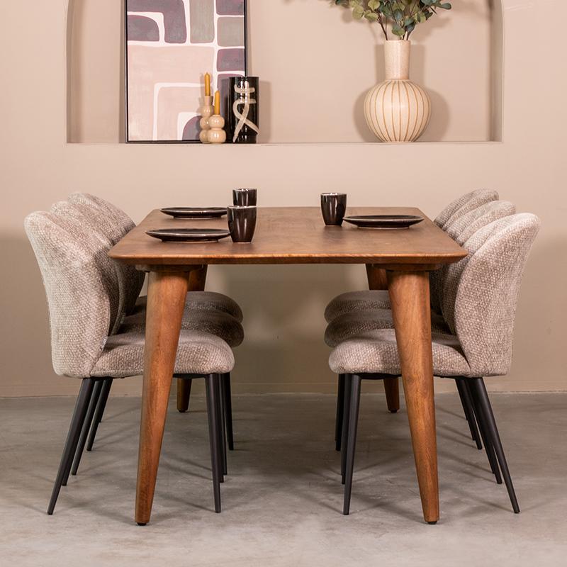  Eetkamertafel Fly - Nature Smooth - Mangohout - 250 cm afbeelding 5
