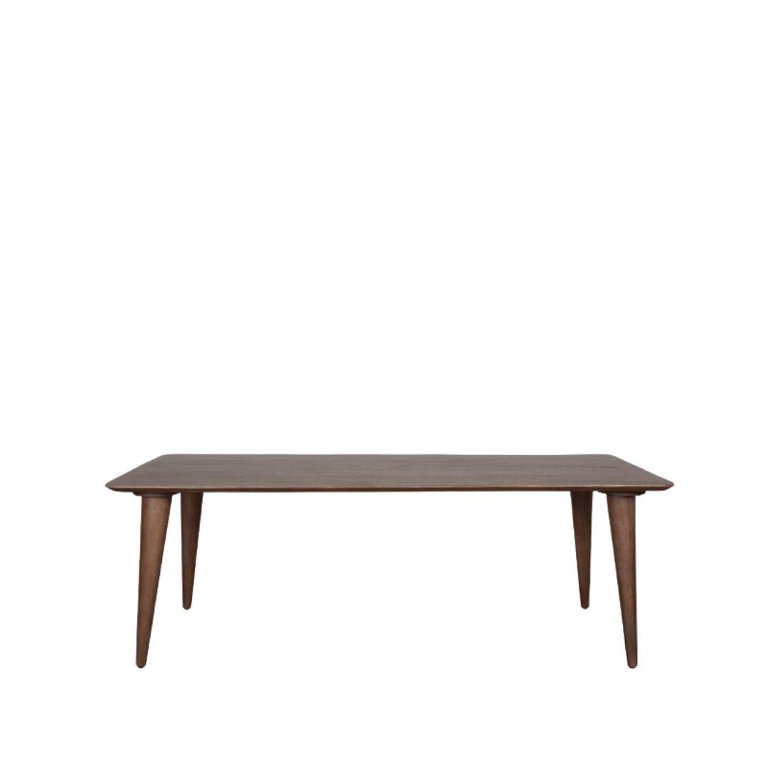  Eetkamertafel Fly - Espresso - Mangohout - 250 cm afbeelding 2