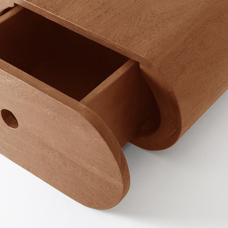  Bijzettafel Rise - Nature Smooth - Mangohout - 45 cm afbeelding 4