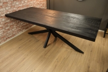 tafel mango zwart 180 cm