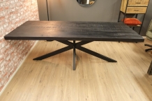 tafel mango zwart 180 cm