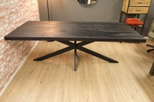 tafel mango zwart 200 cm