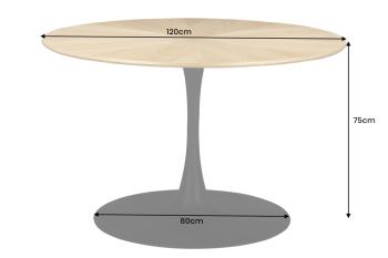 ronde tafel eiken kleur 120 cm