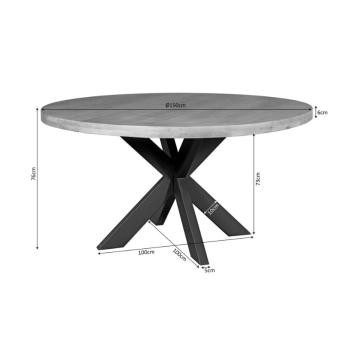 Ronde eettafel mango 150 cm