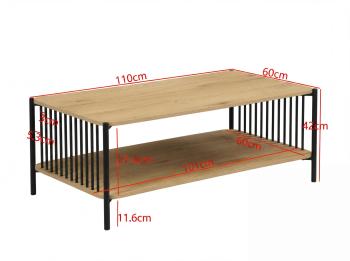 Salontafel eiken look 110 cm