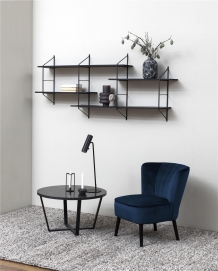 Salontafel marmerlook zwart