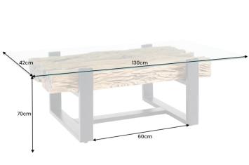 salontafel teakhout 130 cm