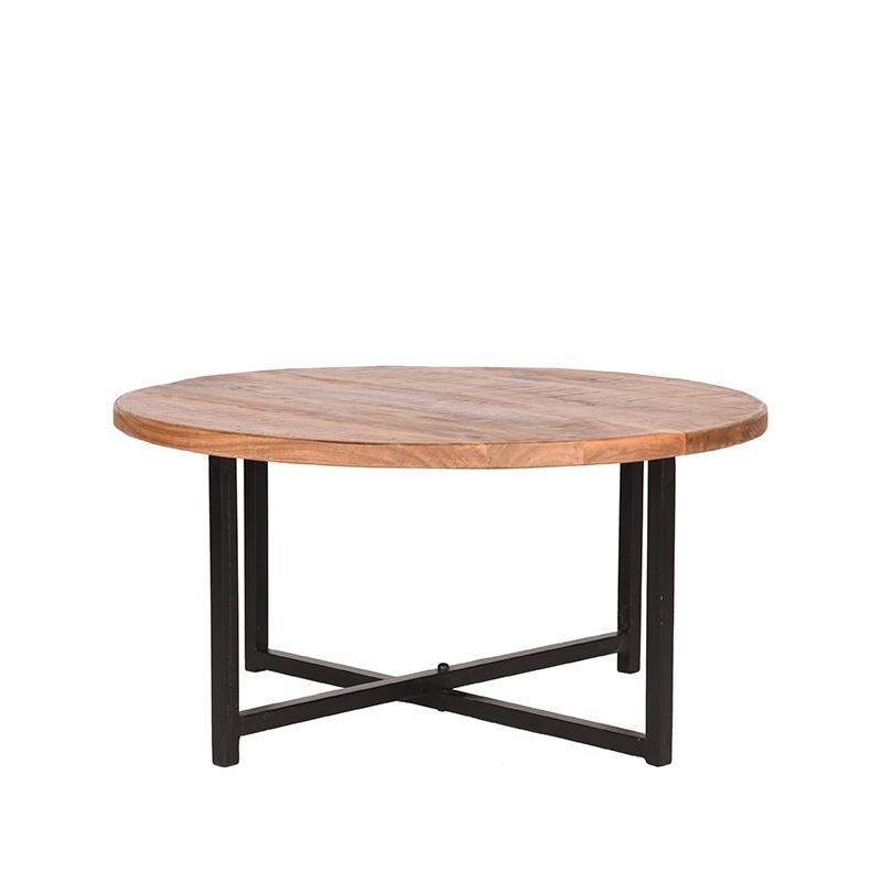  Salontafel Dex - Rough - Mangohout - Rond - 80 cm afbeelding 1