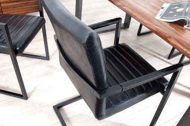 moderne vintage stoel zwart