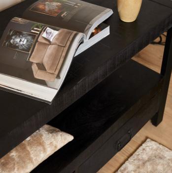 Tv-meubel-zwart-mangohout-220 cm