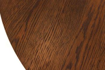 uitschuifbare ronde tafel donkerbruin eiken kleur 120-200 cm