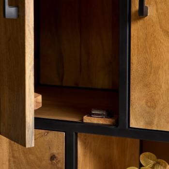 Wandkast mango naturel bruin 90 cm