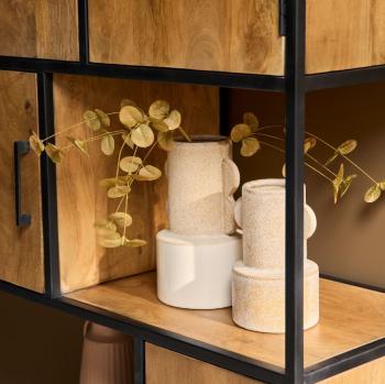 Wandkast mango naturel bruin 90 cm