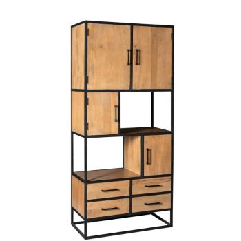 Wandkast mango naturel bruin 90 cm