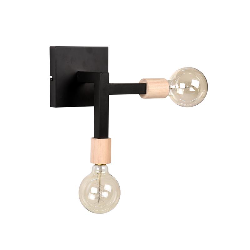  Wandlamp Loco - Zwart - Metaal afbeelding 2