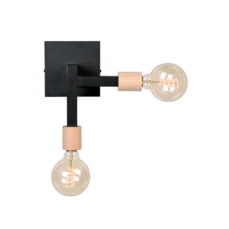  Wandlamp Loco - Zwart - Metaal afbeelding 3