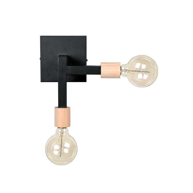  Wandlamp Loco - Zwart - Metaal afbeelding 4