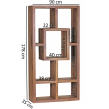 Vakkenkast sheesham 90 cm