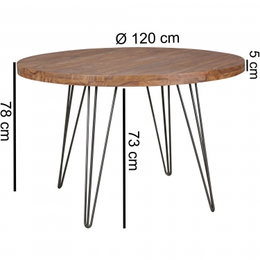 ronde houten keukentafel