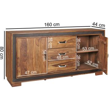 Dressoir sheesham 160 cm