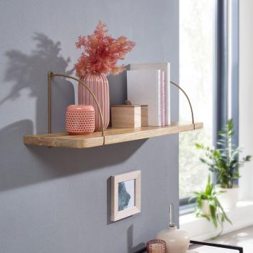 Wandschap mangohout 60 cm