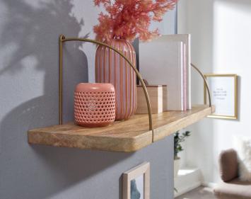 Wandschap mangohout 60 cm