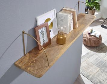 Wandschap mangohout 100 cm