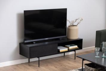 Zwart tv meubel 140 cm